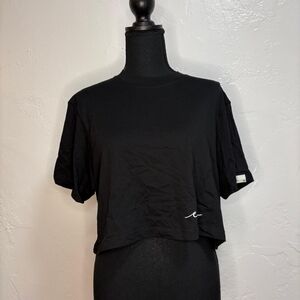 Black Women's Crop Top, Women’s cropped shirt — Black Cropped T Shirt MDN nwt